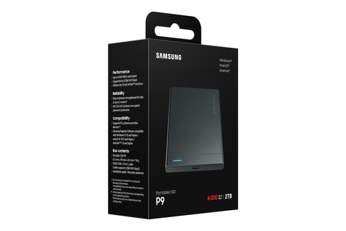 Samsung Portable SSD T9 - 2TB - Extern SSD - USB4 – Foto 10 von 10