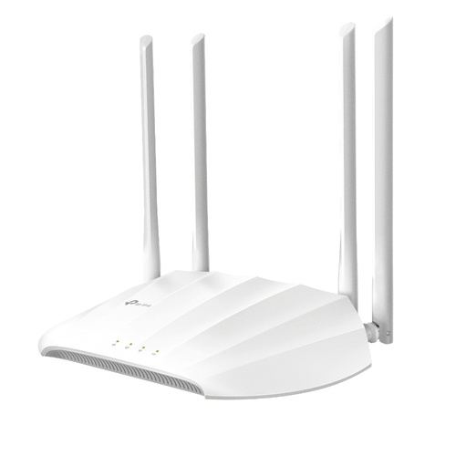 TL-WA1201 Router Inalámbrico WISP 24 GHz 300 Mbps 3 antenas externas omnidireccional 5 dBi 4 Puertos LAN 10/100 Mbps 1 Puerto WAN 10/100 Mbps IPTV IPV6 TL-WA1201