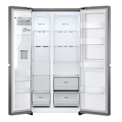 LG GSJV50DSXF side-by-side refrigerator Freestanding – image 4