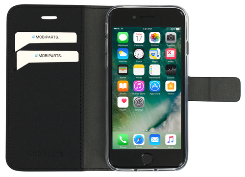 Mobiparts Saffiano Wallet Case Apple iPhone 7, iPhone 8 Black – image 4