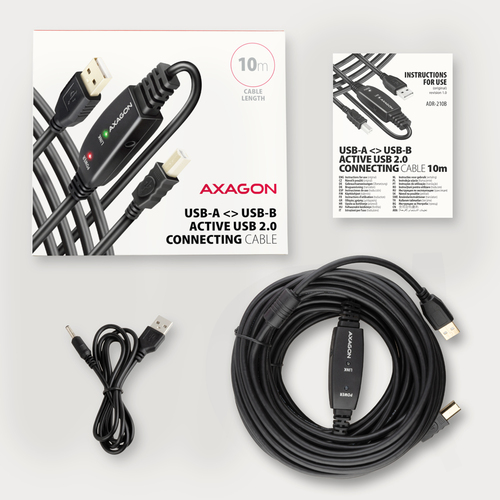 AXAGON ADR-210B - Druckerkabel - USB zu USB Type B - 10 m – Foto 9 von 10