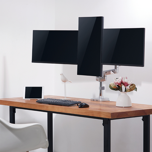 LogiLink BP0090 flat panel bureau steun 68,6 cm (27 ) Klem Zilver, afbeelding 6