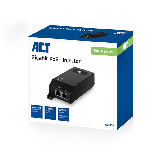 ACT AC4438 - Gigabit PoE+ injector, afbeelding 5