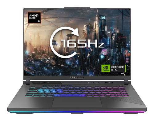 ASUS ROG Strix G16 G614PW-RV005W AMD Ryzen™ 9 8940HX Ноутбук 40,6 cm (16") WUXGA 32 GB DDR5-SDRAM 1 TB Твердотельный накопитель (SSD) NVIDIA GeForce RTX 5080 Wi-Fi 6E (802.11ax) Windows 11 Home Черный, Серый