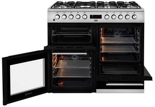 Beko KDVF100X 100cm Double Oven Range Cooker with 7 Burner Gas Hob – image 2