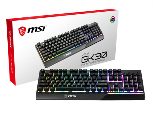MSI S11-04CS209-CLA клавиатура Игровой USB QWERTY Британский английский Черный