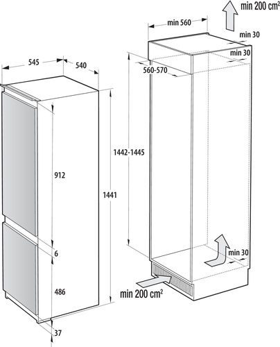 Gorenje RKI514D22 Built-in
