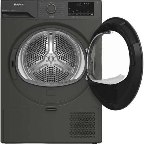 Hotpoint FabricCare C Hsd 82M GG UK 8Kg Heat Pump Tumble Dryer - Dark Grey - A+ Rated, Grey - image 3