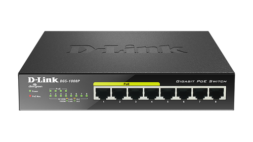 8-PORT 1G POE UNMANAGED L2 8 PORT 1GIG SW  POE PORTS 1-4 60W