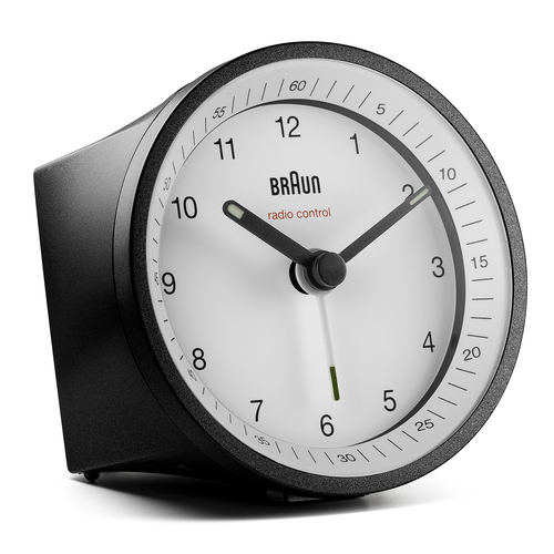 Braun BC07BW-DCF äratuskell Kvarts äratuskell Must, Valge