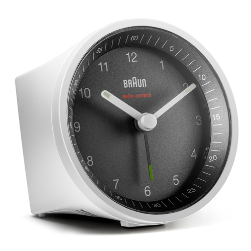 Braun BC07WB-DCF äratuskell Kvarts äratuskell Must, Valge