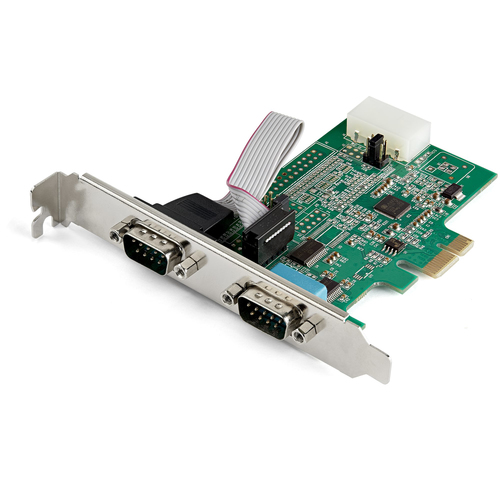 PEX2S953 TARJETA ADAPTADORA SERIAL PCIE  RS232 2 PUERTOS - UART 16950 - LP