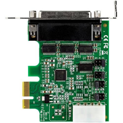 StarTech.com 4 Port PCI Express RS232 Seriële Kaart, PCIe RS232 Serial Host Controller Kaart, PCIe naar Serial DB9 Adapter Kaart, 16950 UART, Low, afbeelding 6