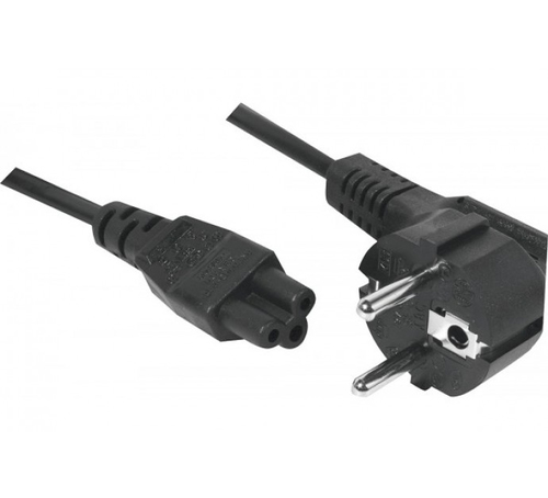 CABLE ALIM. NB CEE 7 (M) > IEC C5 (F) Tripolaire Noir 5.0m * 808352