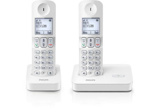 Philips D4002W/FT telephone DECT telephone Caller ID White – image 2