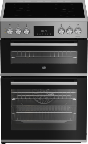 Beko AeroPerfect FDC6731S 60 cm Electric Ceramic Cooker - Silver/Grey - image 1