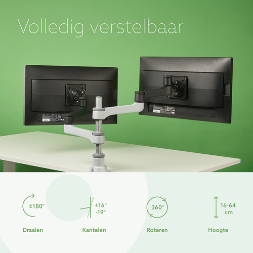 R-Go Tools R-Go Dubbele monitorarm (Zepher), afbeelding 5