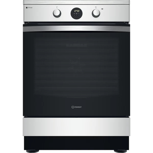 Indesit IS67IQ8CCX/FR Freestanding cooker Electric Zone induction hob Stainless steel