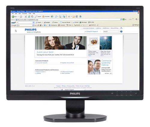 Philips Brilliance LCD monitor, LED backlight 190SL1SB/93 – image 2