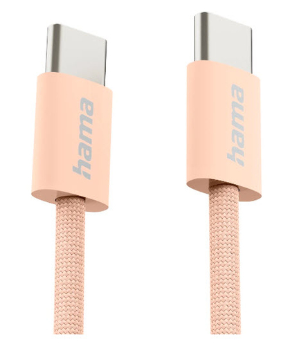 Oplaadkabel Fabric, USB-C - USB-C, 1m, nylon – Foto 3 van 4