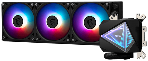 Msi Mag Coreliquid I360 120 mm Liquid CPU Cooler - Rgb LED, Black, Black - image 1