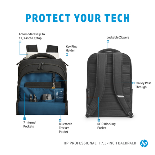 HP Professional 17.3 Laptop Backpack – image 8