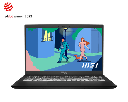 MSI Modern 15 B5M-017XES AMD Ryzen™ 7 5825U Ноутбук 39,6 cm (15.6") Full HD 16 GB DDR4-SDRAM 512 GB Твердотельный накопитель (SSD) Wi-Fi 6E (802.11ax) Free DOS Черный