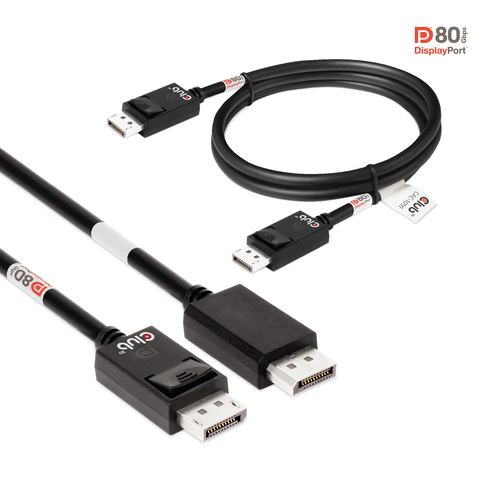 Club 3D Displayport 2.1 VESA DP80 gecertificeerde kabel male-male, afbeelding 7