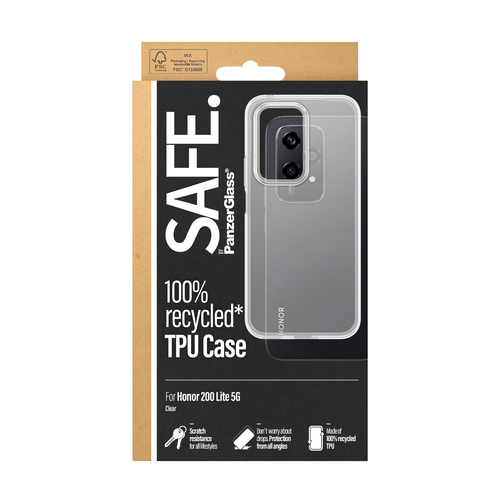 PanzerGlass SAFE. by PanzerGlass® Case for Honor 200 Lite 5G | Transparent – image 3