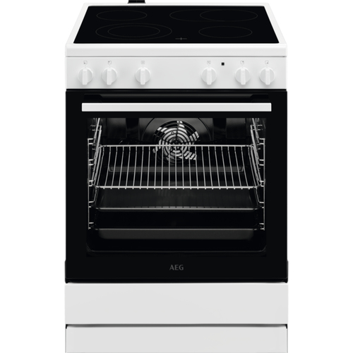 AEG CCB6400ABW Freestanding cooker Electric Ceramic hob Black, White