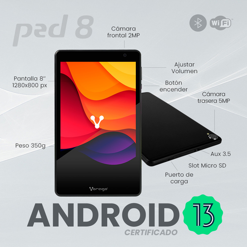 Tablet VORAGO PAD-8-BK