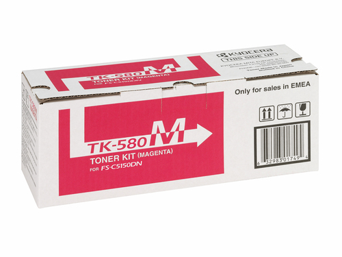 Original Kyocera TK-580M Magenta Toner Cartridge - image 2