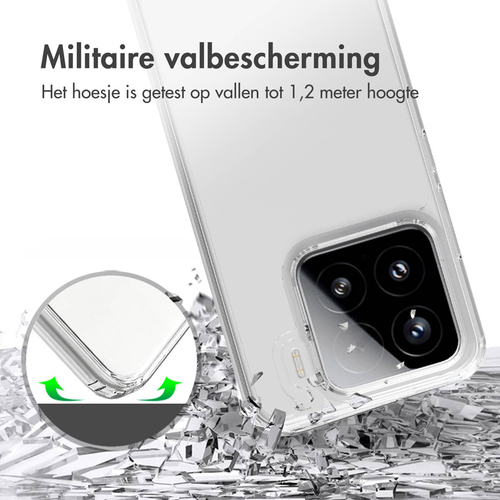 Accezz Xtreme Impact Backcover voor Xiaomi 15 Telefoonhoesje Transparant, afbeelding 2