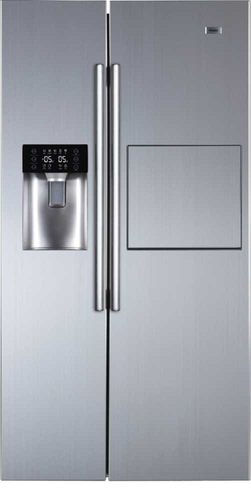 Haier HRF-629AF6 side-by-side refrigerator Freestanding Silver