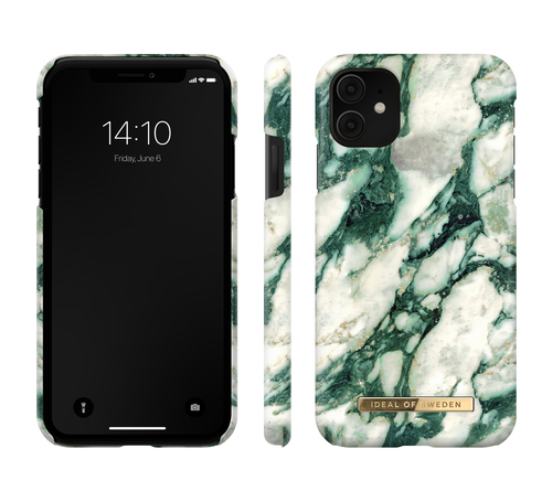 iDeal of Sweden Printed Case iPhone 11/XR Calacatta Emerald Marble – image 2