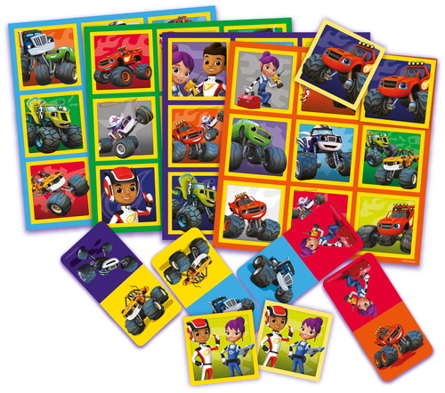 Tactic Blaze 3-in-1: Memo, Lotto, Domino Gra karciana Pasująca strona