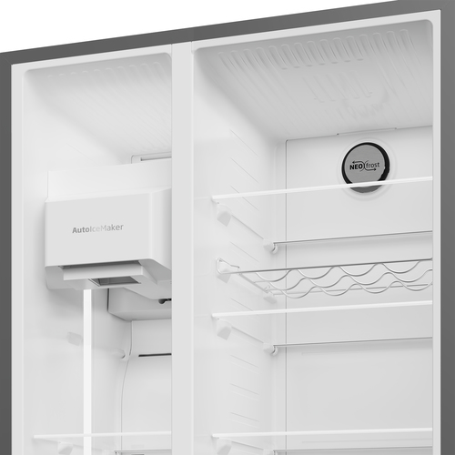 Beko Pro ASP342VPZ American-Style Fridge Freezer - Black Steel, Black - image 6
