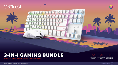 Trust GXT 882 Miami Draadloze 3-in-1 Gaming Set desktopset, afbeelding 4