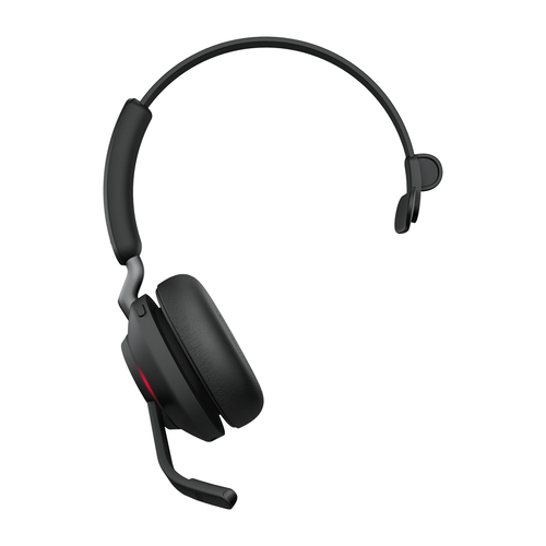 26599-899-899 Jabra Evolve2 65 MS Mono - Auricular - en oreja - convertible - Bluetooth - inalámbrico - USB-C - aislamiento de ruido - negro - Certificado para Equipos de Microsoft