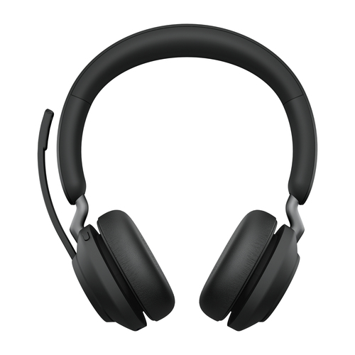 Jabra Evolve2 65 Wireless Over-the-head Stereo Headset - Black - Binaural - Supra-aural - Bluetooth - USB Type A