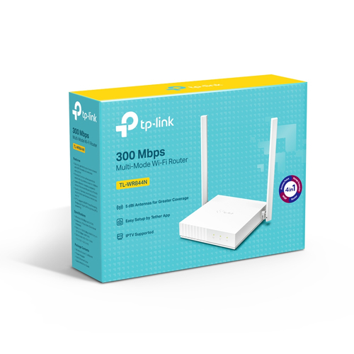 TP-LINK TL-WR844N, WI-FI 4 (802.11N), SINGLE-BAND.