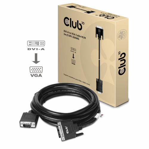 Club 3D DVI-A naar VGA kabel, afbeelding 2
