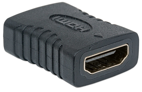 Manhattan Acoplador/conector HDMI recto, 4K@60 Hz, apto para TODOS los usos 4K y 1080p/HD, une 2 cables HDMI de hasta 5 m por lado, hembra/hembra, negro, Ultra HD 4K×2K, garantía de por vida, equivalente a GCHDMIFF imagen 2