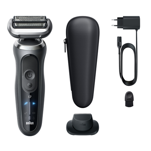 Braun Series 7 Electric Shaver 72-G1200s – Flexible Electric Foil Shaver for Men, Wet & Dry, Green, New - image 1