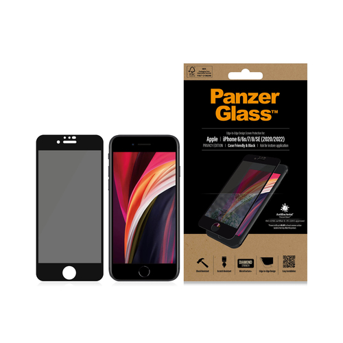 PanzerGlass Black & Case Friendly Privacy - Schermbeschermer voor mobiele telefoon, afbeelding 3