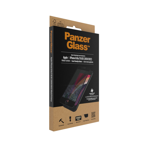PanzerGlass Black & Case Friendly Privacy - Schermbeschermer voor mobiele telefoon, afbeelding 4