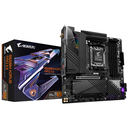 GIGABYTE B650M AORUS PRO AX (REV. 1.0) материнская плата AMD B650 Socket AM5 Микро ATX