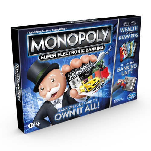 Hasbro Gaming Monopoly Super Electronic Banking Lauamäng Majandussimulatsioon