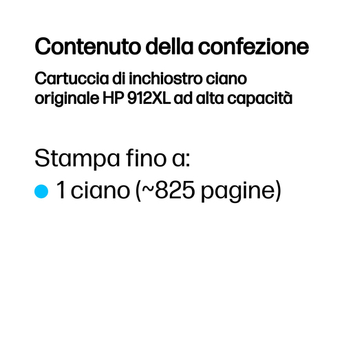 HP 912XL – Cartuccia ciano originale