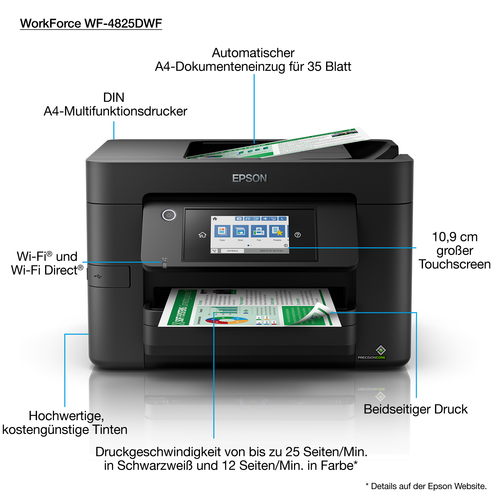 Epson WorkForce Pro WF-4825DWF Blækprinter – billede 3
